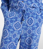 Heidi Klein Mykonos printed silk wide-leg pants