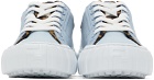 Fendi Blue Canvas 'Fendi Force' Sneakers