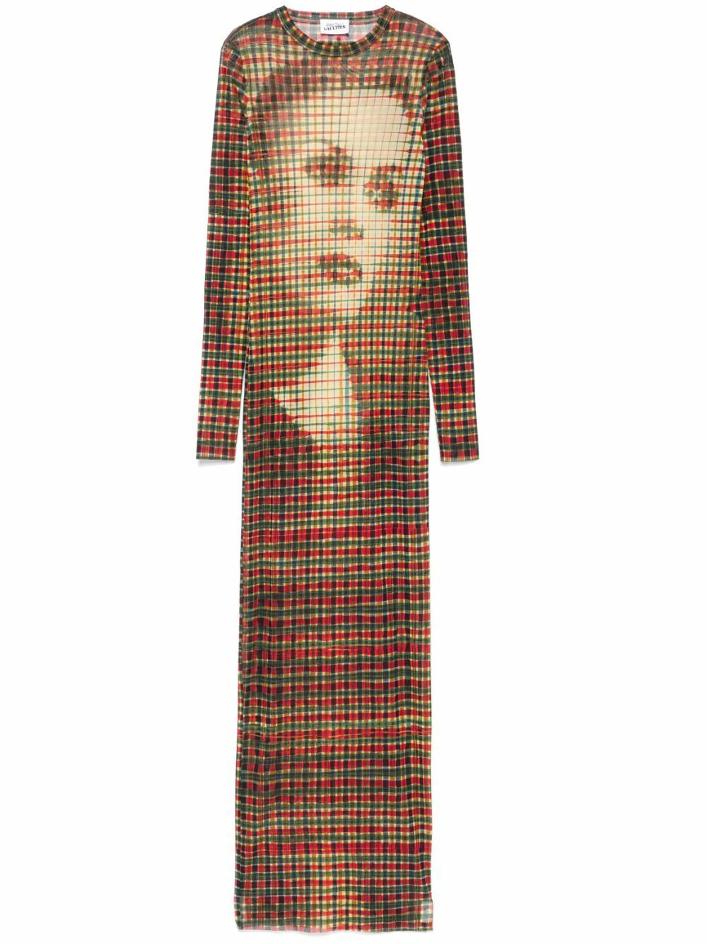 JEAN PAUL GAULTIER tartan mesh top main image 0