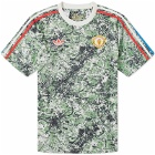 Adidas Men's x MUFC x The Stone Roses Camouflage Football Jersey in Green