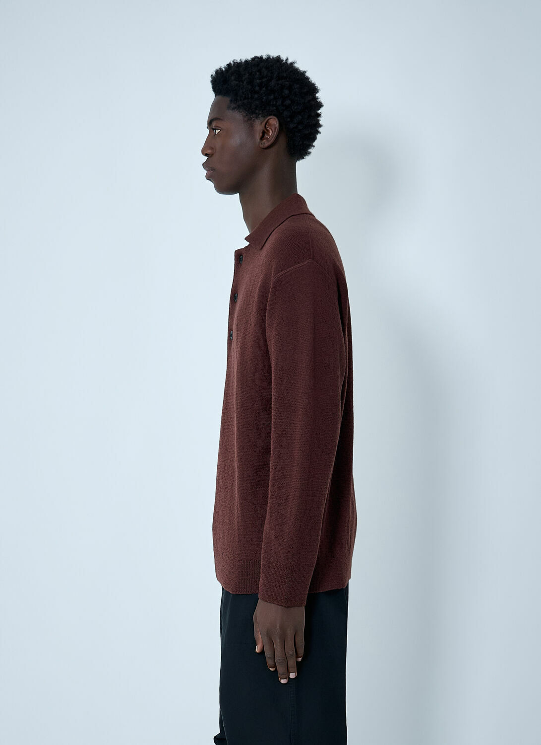 MHL by Margaret Howell Wool Knitted Polo Sweater