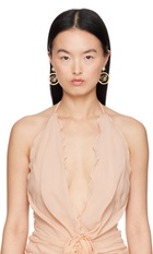 Blumarine Gold Faux-Pearl Earrings
