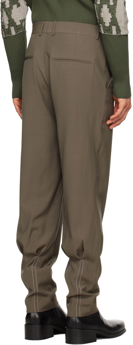 Steven Passaro Taupe Four-Pocket Trousers