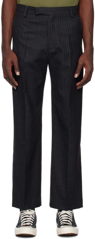 Photo: Palmes Black Pinstripe Trousers