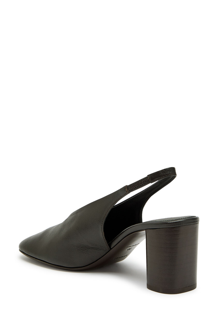 Lemaire Glove 80 Leather Slingback Pumps