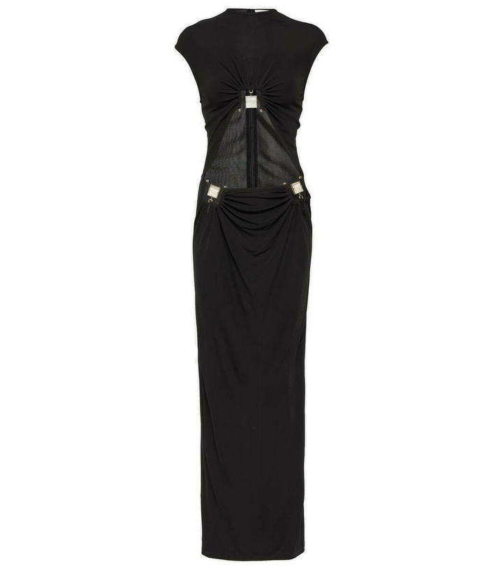 Photo: Christopher Esber Embellished cutout jersey maxi dress