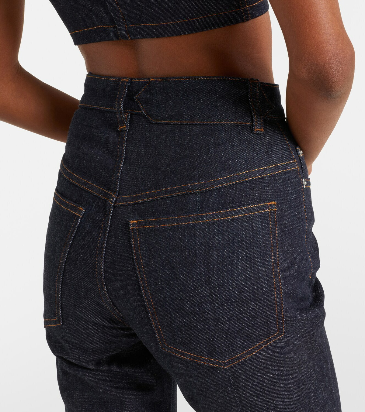 Jacquemus Logo capri jeans