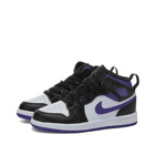 Air Jordan 1 Mid BP Sneakers in Black/Dark Iris