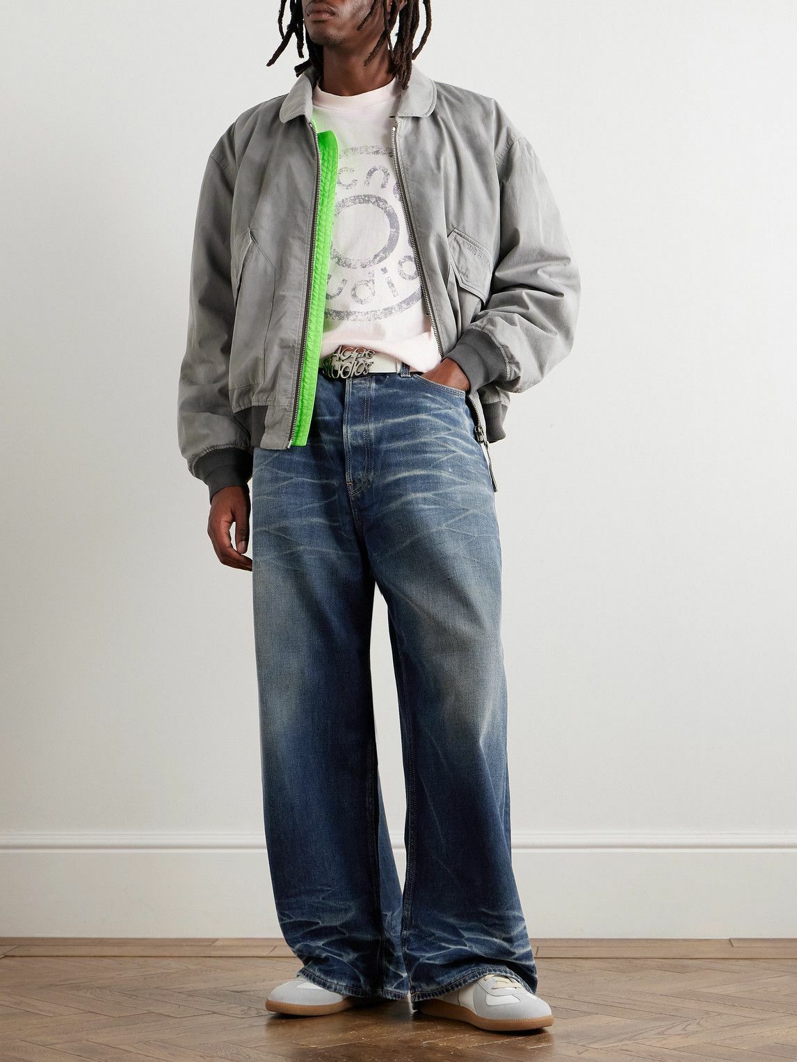 Acne Studios - 2023M Wide-Leg Organic Jeans - Blue Acne Studios