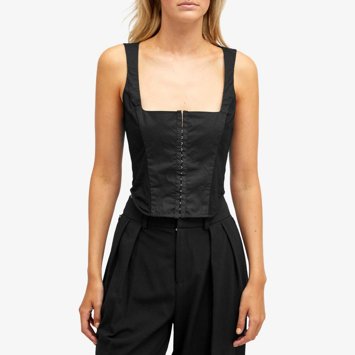 white christmas dresses Black Hook and Eye Closure Strapless Corset Top