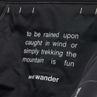 and wander Men's x Helinox Folding Chair One in Black 