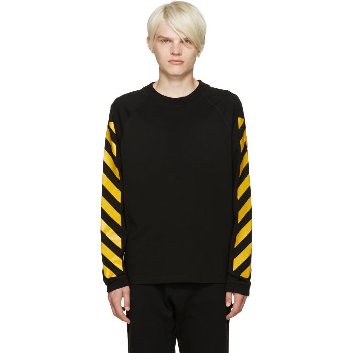 Photo: Moncler O Black Striped Sleeves T-Shirt