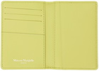 Maison Margiela Yellow Four Stitches Card Holder