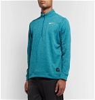 Nike Golf - Mélange Therma Repel Half-Zip Golf Top - Blue