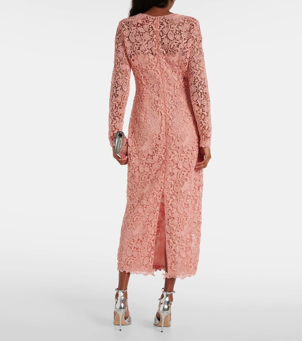 black lace mid length dress NADYA DRESS main image 0