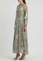 Forte_forte Printed Silk-chiffon Maxi Dress Cream