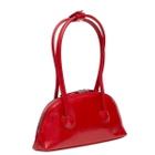 MARGE SHERWOOD Women's Bessette Shoulder Bag in Apple Red Crinkle 
