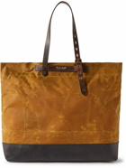 Bleu de Chauffe - Zinnia Leather-Trimmed Cotton-Canvas Tote Bag