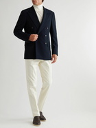 Loro Piana - Milano Double-Breasted Wool-Twill Suit Jacket - Blue