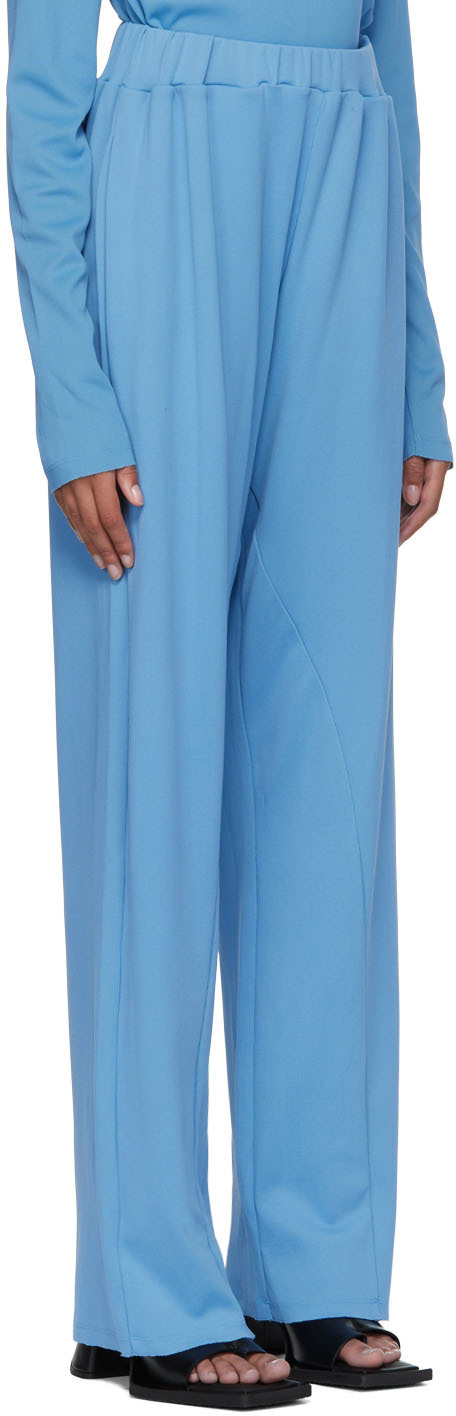 Bianca Saunders Blue Nylon Lounge Pants