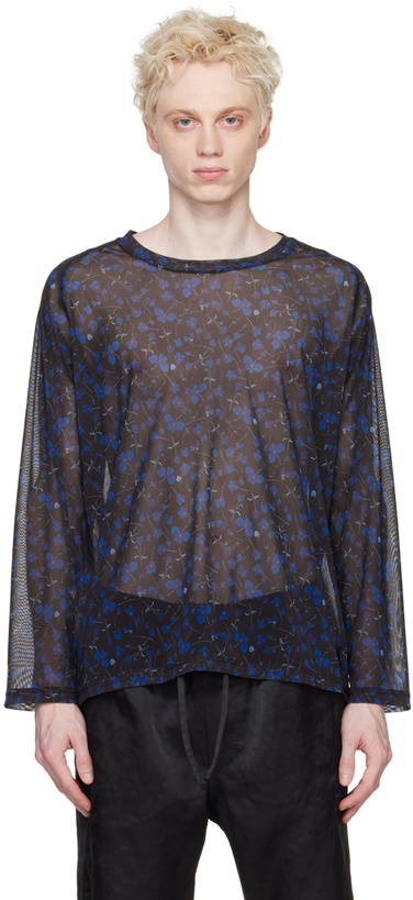 Photo: NEEDLES Black Floral Long Sleeve T-Shirt