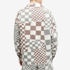 ERL Men's Checkerboard Canvas Jacket in Black/White