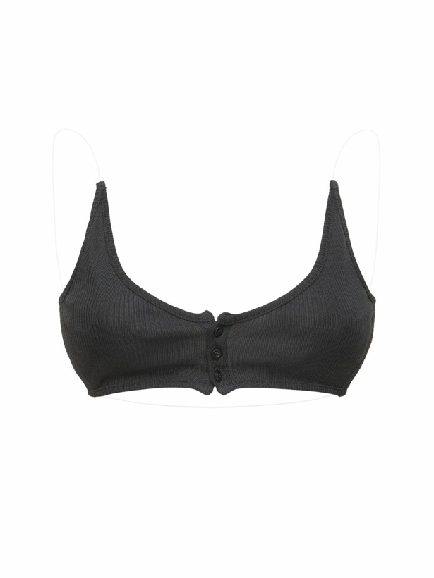 Photo: Y/PROJECT Ribbed Jersey Invisible Straps Bra Top