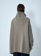MM6 Maison Margiela Ribbed Zip-Up Cardigan
