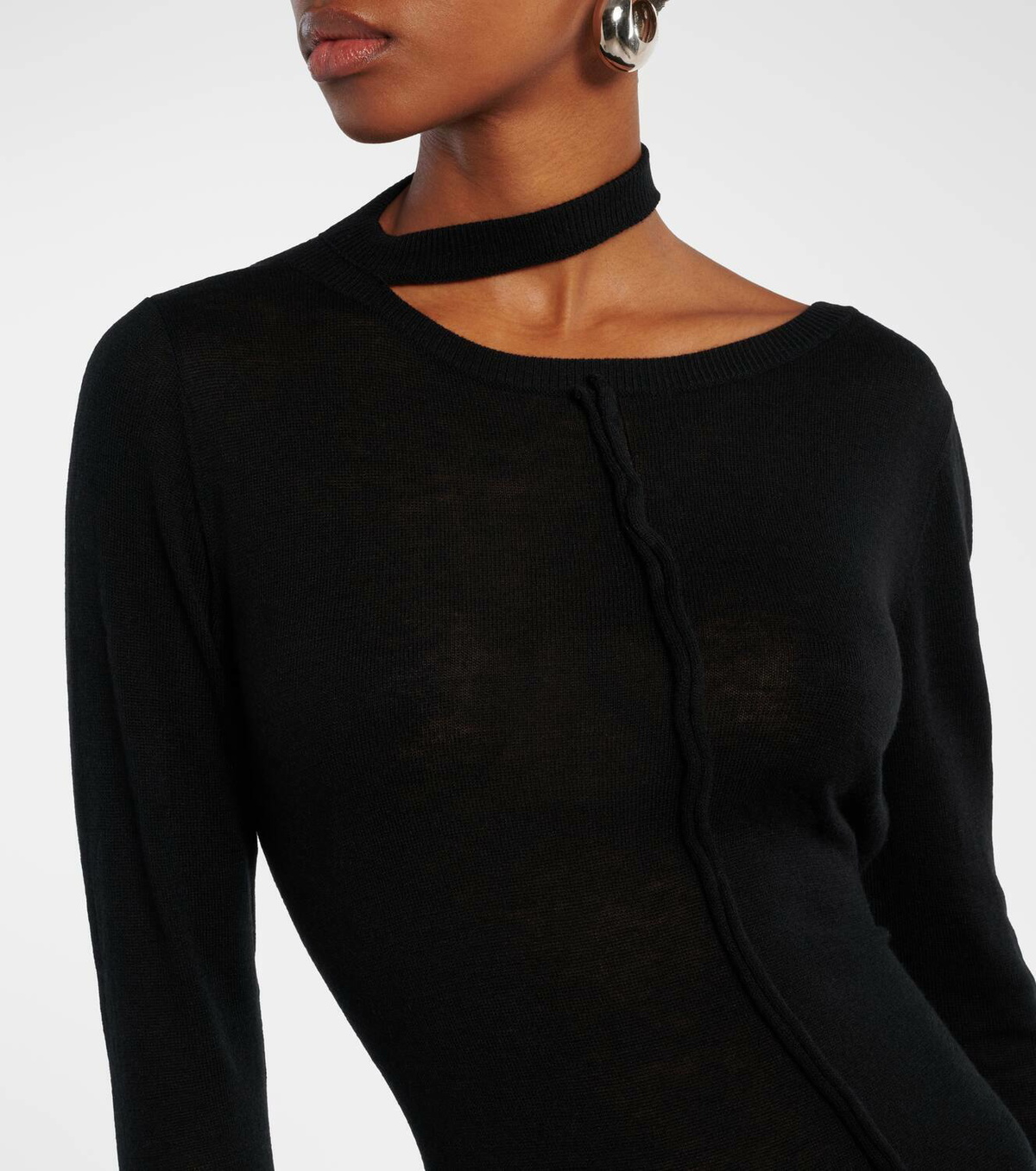 Didu Knit cutout turtleneck maxi dress