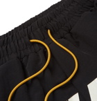 Rhude - Color-Block Logo-Print Shell Shorts - Black