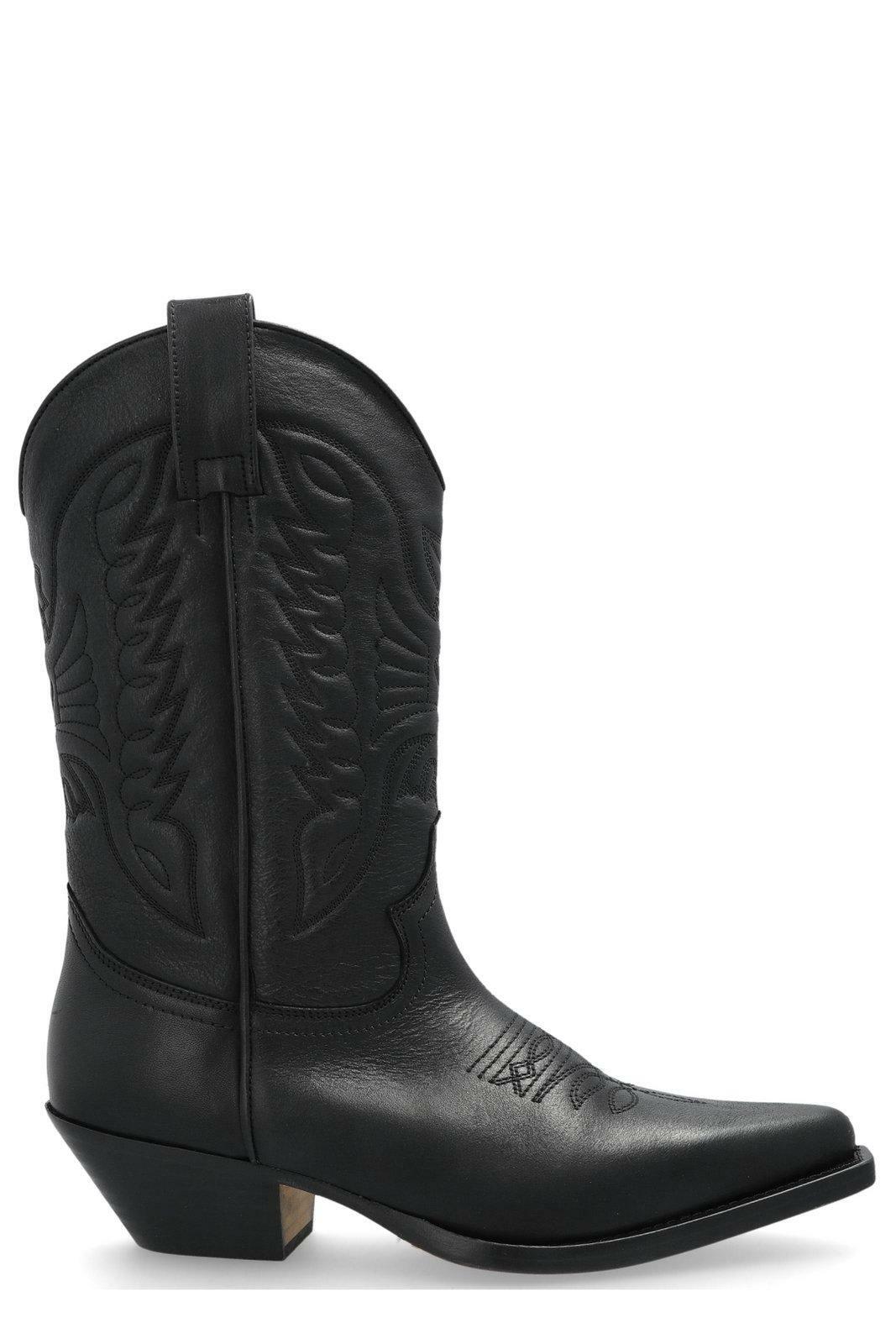 ミドルブーツ MM6 MAISON MARGIELA Women Boots S66WU0126P8030H6851 Black MM6 Maison Margiela knee-high Leather Boots | Black | FARFETCH