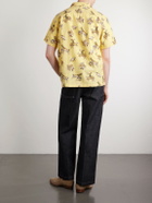RRL - Convertible-Collar Printed Linen and Cotton-Blend Shirt - Yellow
