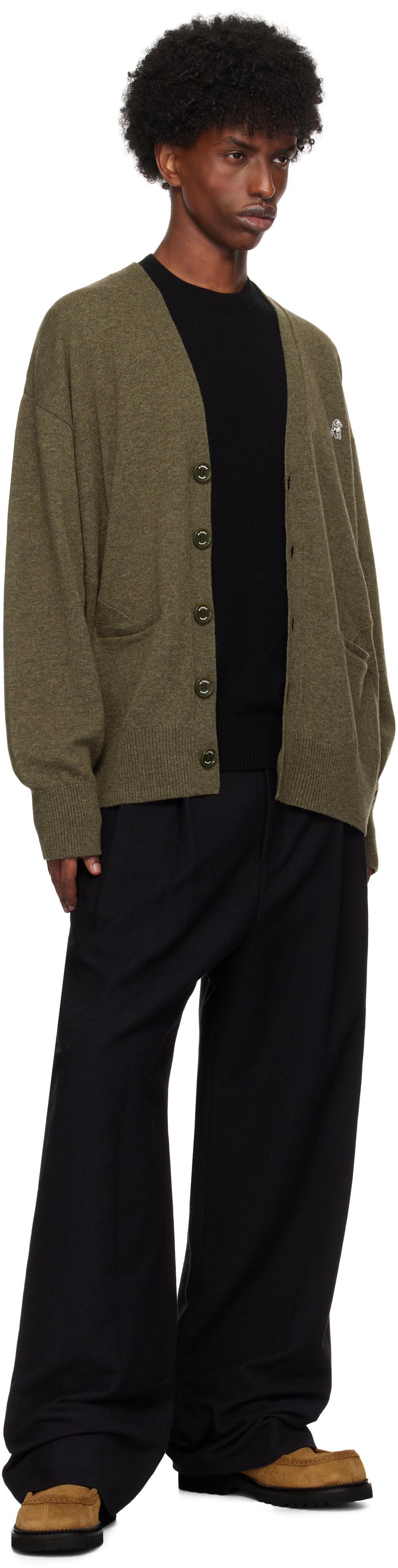 the Shepherd UNDERCOVER Khaki US2D4992-2 Cardigan