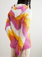 Marni - Crocheted Cotton Hoodie - Pink