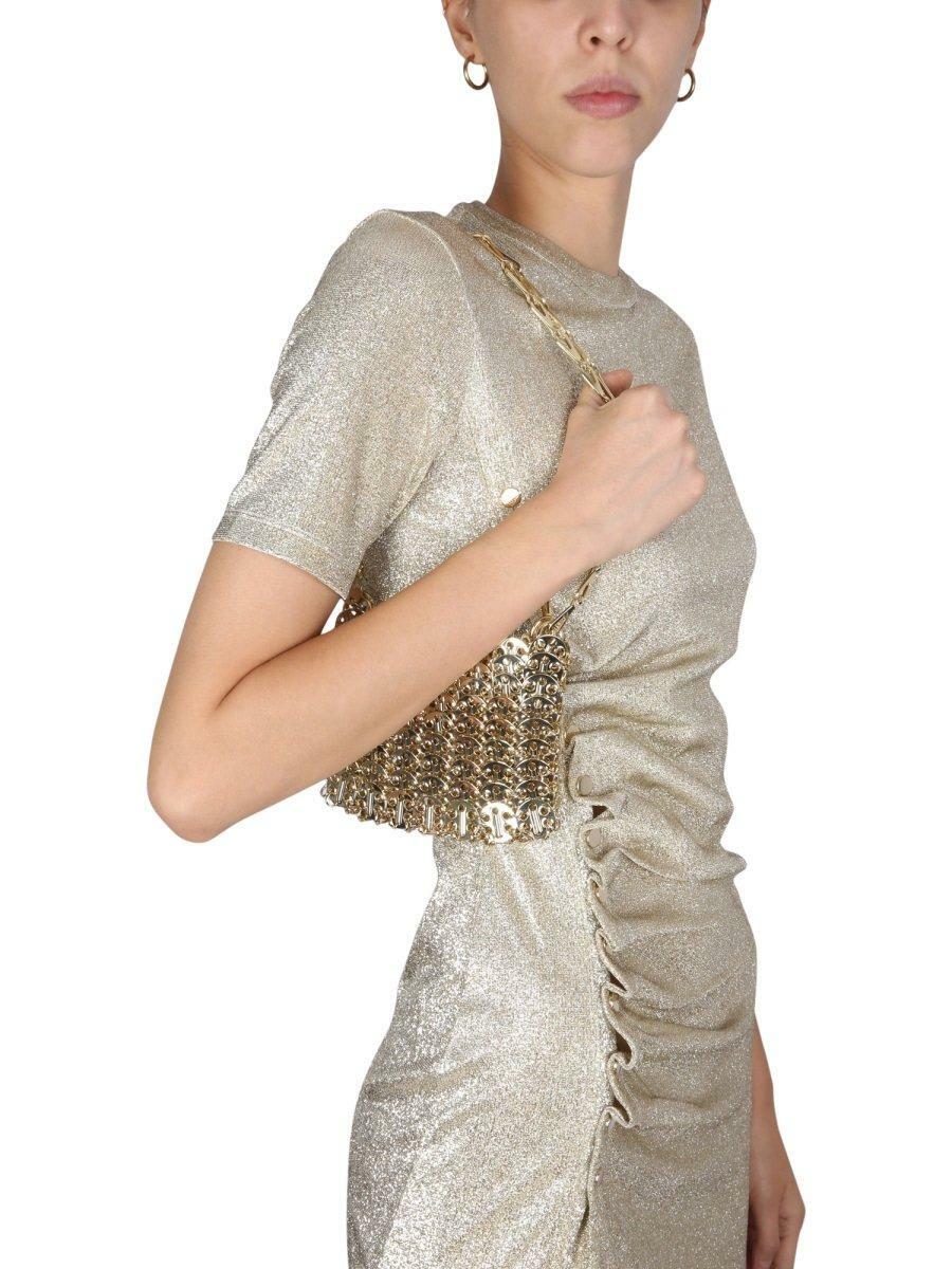 Paco Rabanne Gold Lurex Short Dress Paco Rabanne