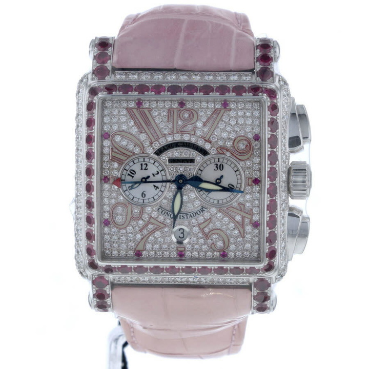 Photo: Franck Muller Conquistador Diamond Dial Ladies Watch 10000 H CC D CD RED ZONE