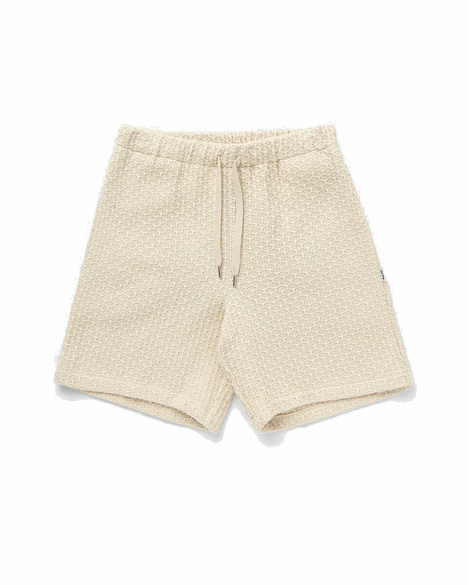 Photo: Arte Antwerp Jacquard Croche Shorts Beige - Mens - Casual Shorts