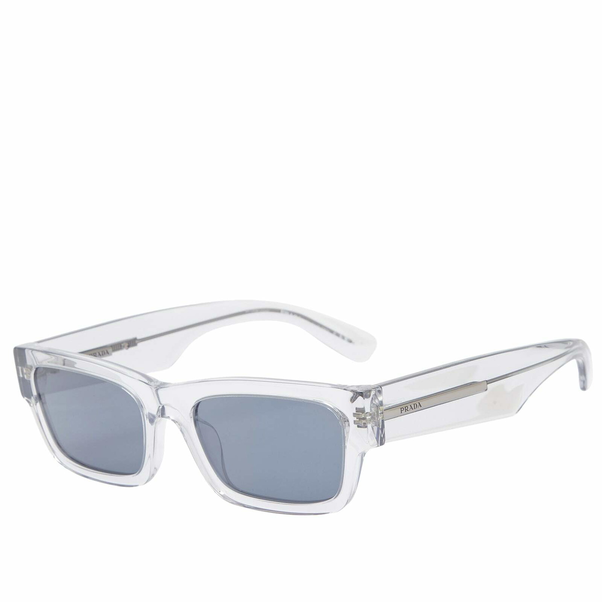 Prada Eyewear Men's A03S Sunglasses in Grey/Blue Prada