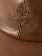 Loro Piana - Logo-Embroidered Leather Baseball Cap - Brown
