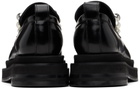 Simone Rocha Black Bell Charm Heart Toe Platform Loafers