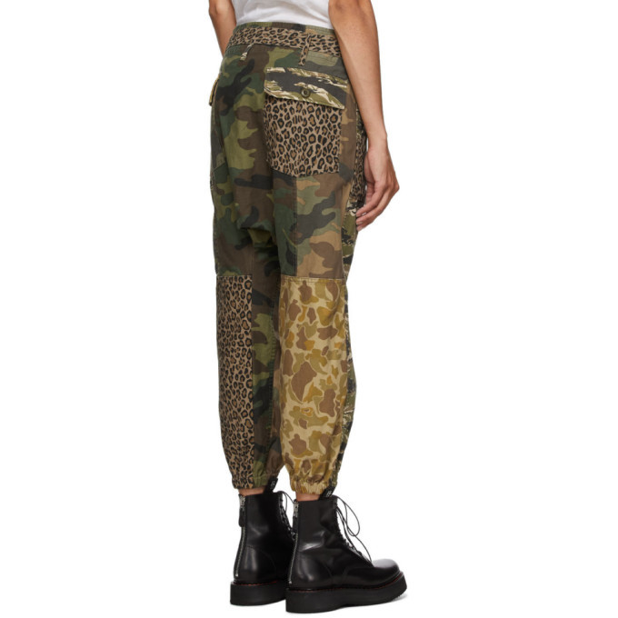 R13 Multicolor Camo Utility Drop Trousers R13