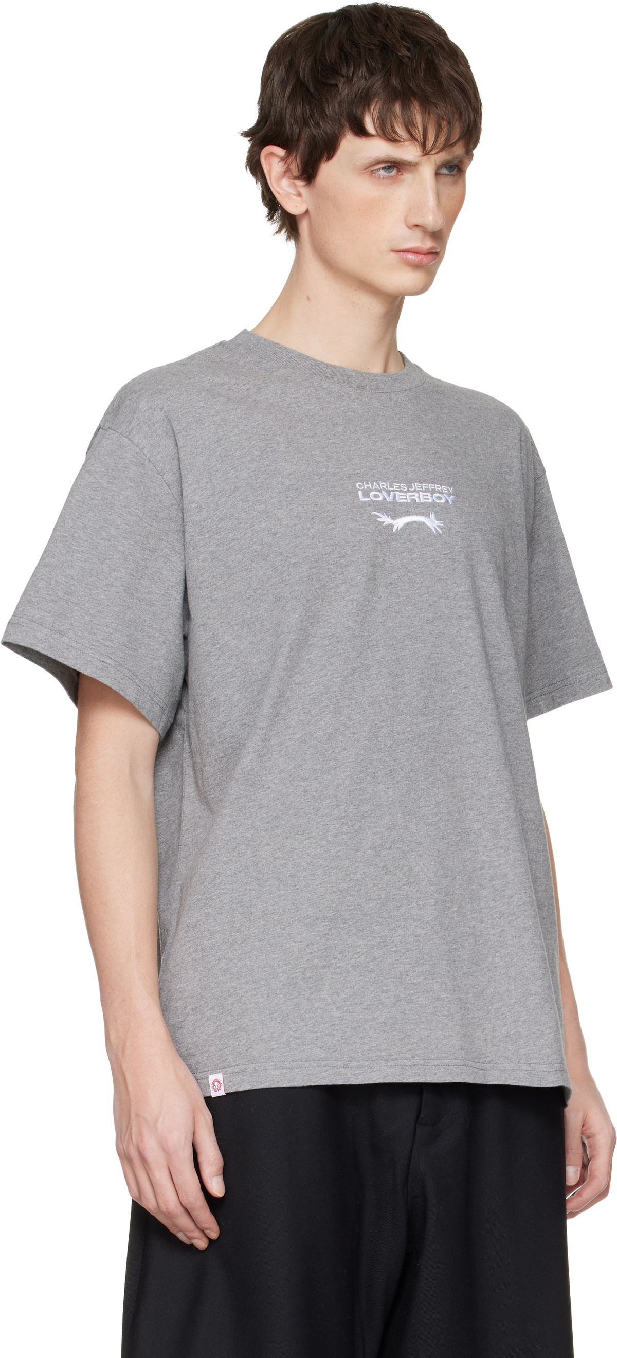 Charles Jeffrey LOVERBOY Gray Logo T-shirt