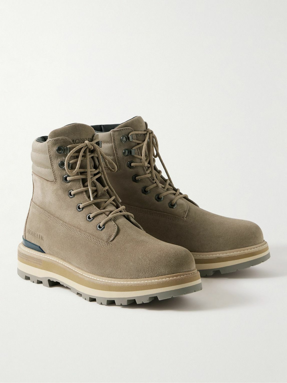 Beige Peka Camp Suede & Leather Lace-Up Boots - Boots for