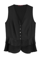 High Flirt Crystal-embellished Satin Waistcoat Black