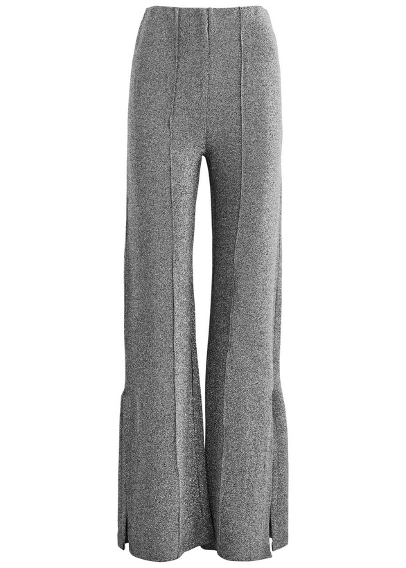 Photo: Day Birger ET Mikkelsen Wagner Straight-leg Metallic Lamé Trousers Black