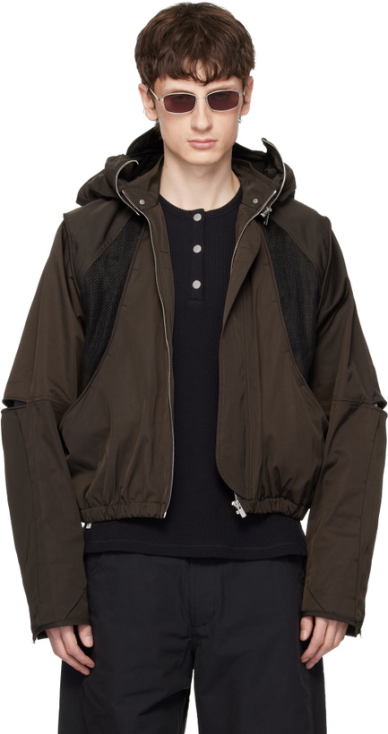 Photo: FFFPOSTALSERVICE Brown Parachute Hooded Gen 2 Jacket