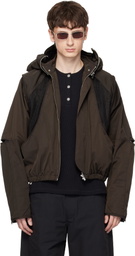 FFFPOSTALSERVICE Brown Parachute Hooded Gen 2 Jacket