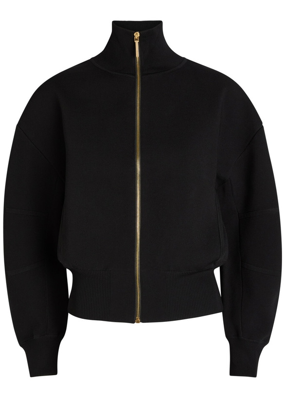 Photo: Joseph Sable Milano-knit Bomber Jacket Black