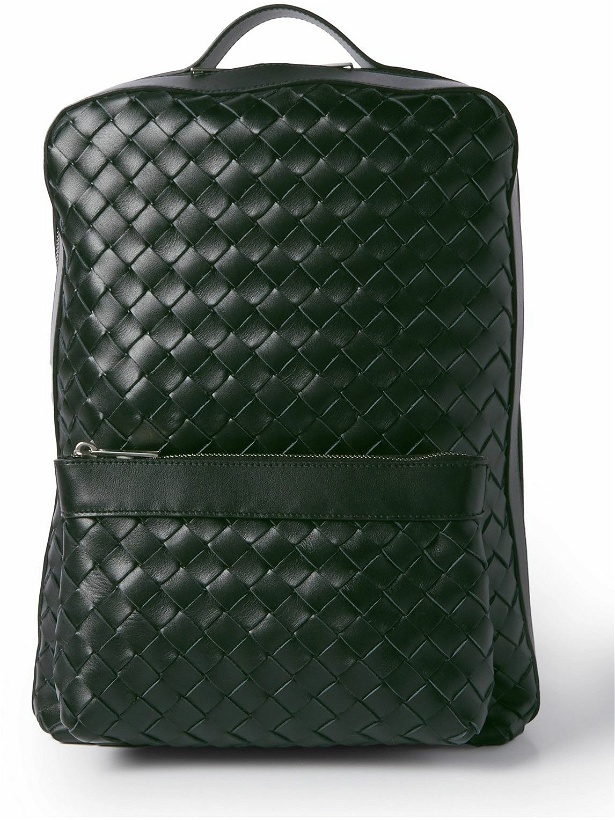 Photo: Bottega Veneta - Small Intrecciato Leather Backpack