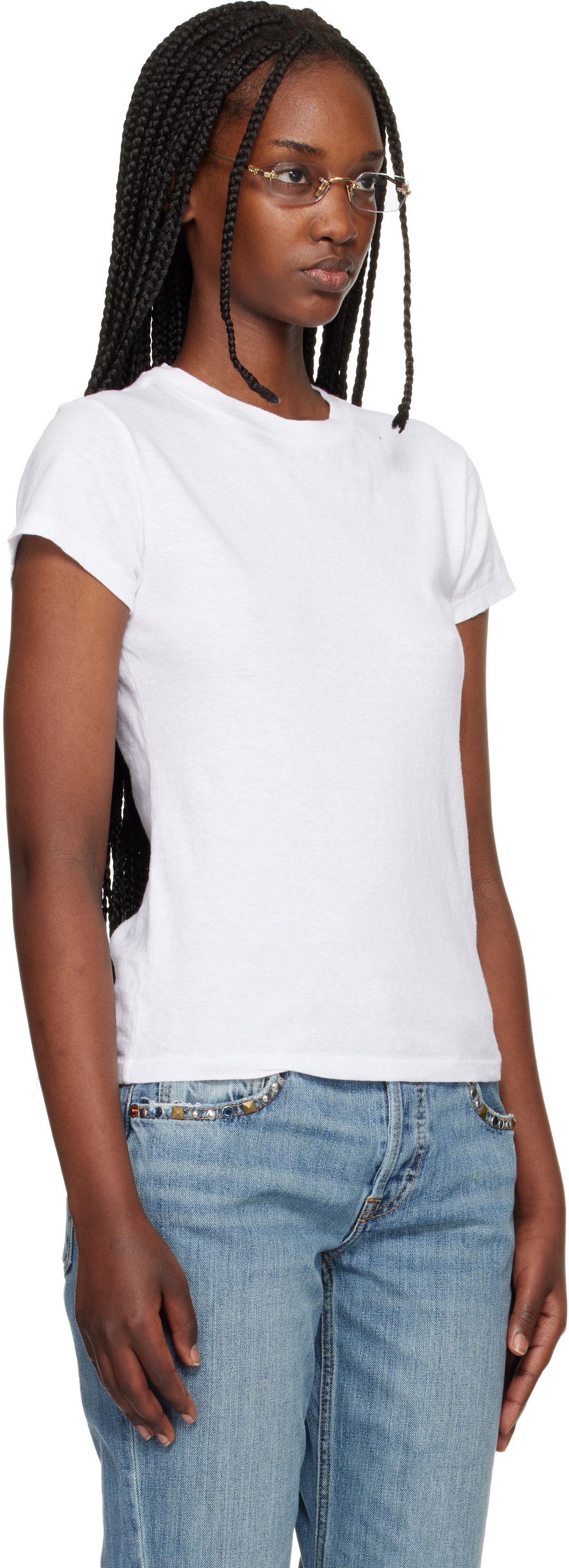 Re/Done White Hanes Edition 1960s Slim T-shirt